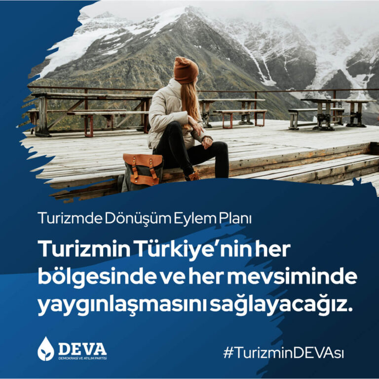 Turizmin Türkiye'nin her bölgesine ve her mevsiminde yaygınlaşmasını sağlayacağız.