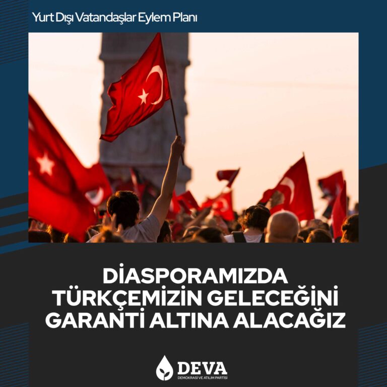 Diasporamızda türkçemizin geleceğini garanti altında alacağız.